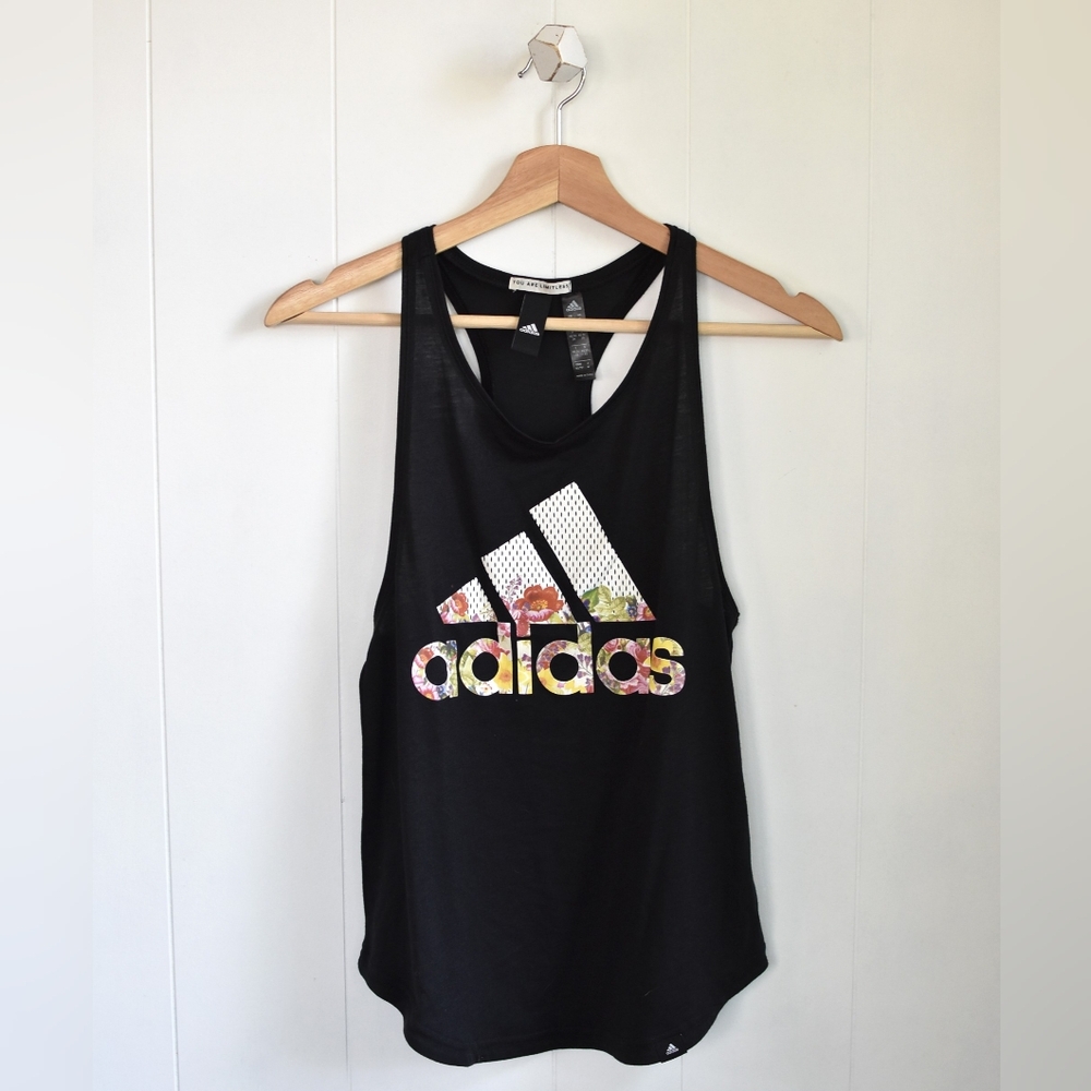 ☆ ADIDAS Floral Logo Tank